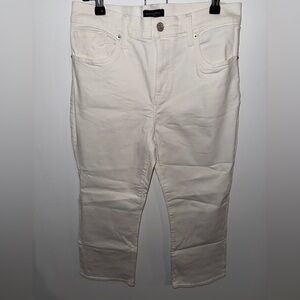 Banana Republic Women’s White Cropped Bootcut Jeans